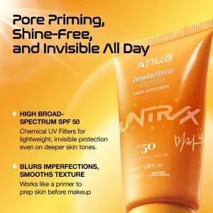Alternative view of ANUA Invisible Matte Finish Sunscreen