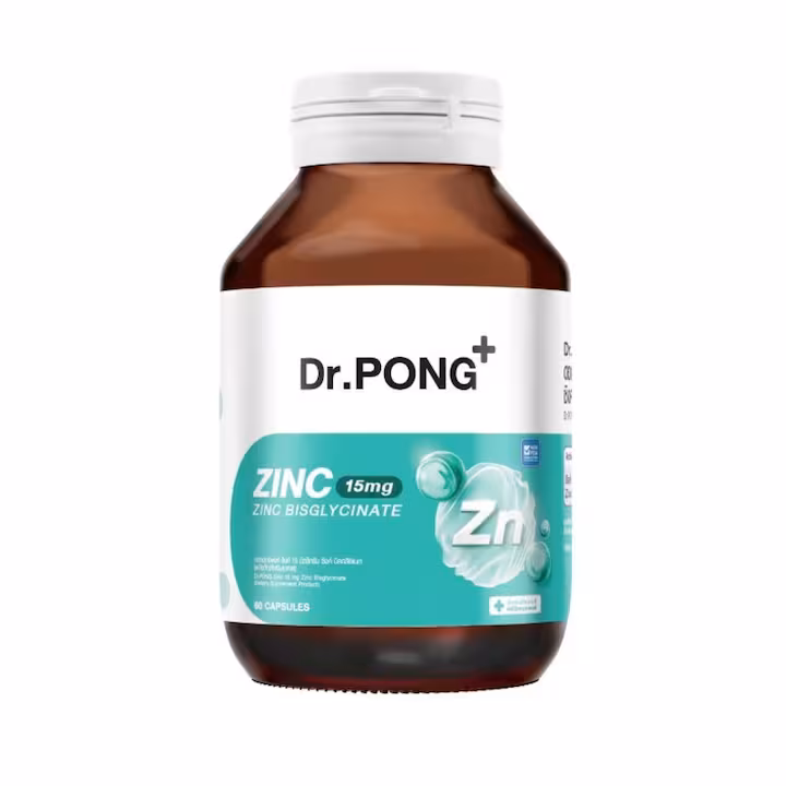 Dr.PONG Zinc Bisglycinate 15 mg. 60 Capsules