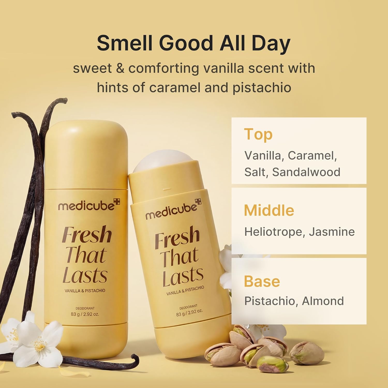 Medicube Kojic Acid Brightening Deodorant (Vanilla & Pistachio) - Image 3