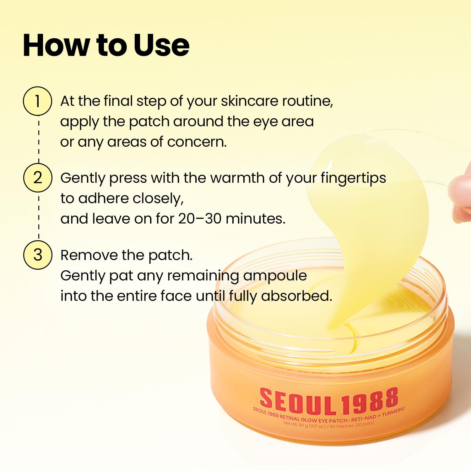 K-SECRET SEOUL 1988 Retinal Glow Eye Patch : RETI-NAD + TURMERIC - Image 7