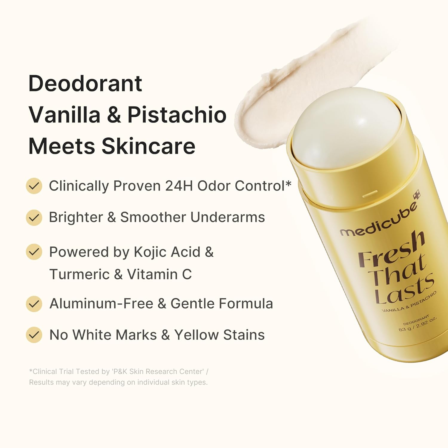 Medicube Kojic Acid Brightening Deodorant (Vanilla & Pistachio) - Image 7